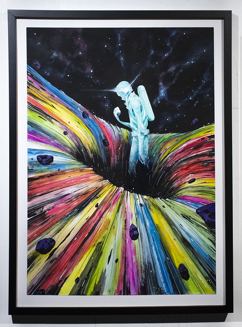 Deih, ‘The Hole’, 2019, Painting, Ink and acrylic on paper, Vertical Gallery