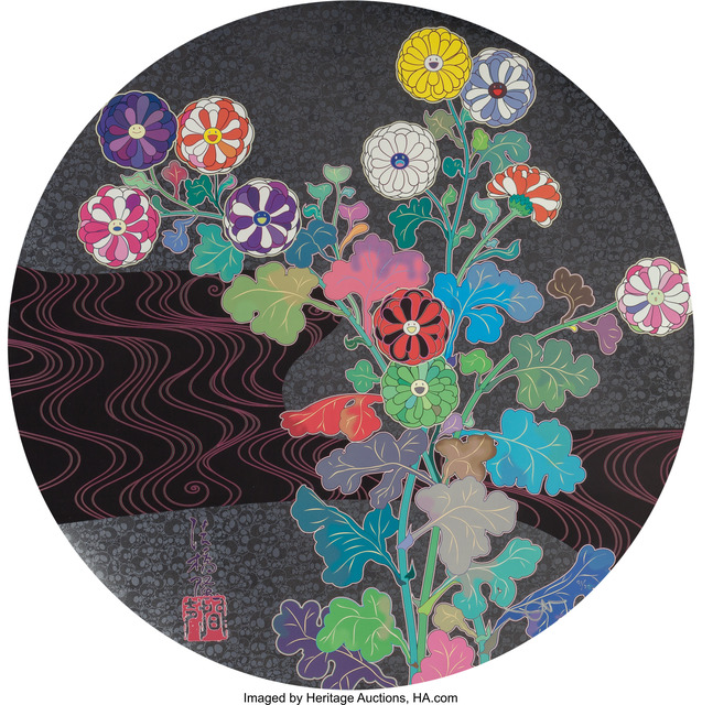 Takashi Murakami, ‘Kansei Korin Gold’, 2014, Print, Offset lithograph in colors on smooth wove paper, Heritage Auctions
