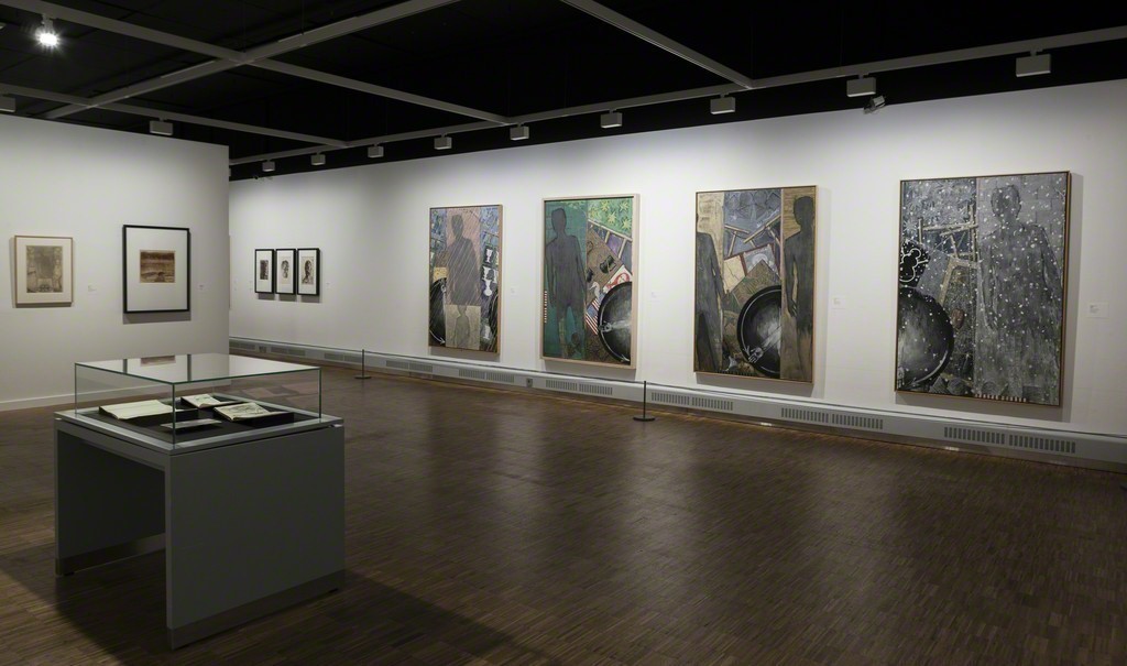Installation from Jasper Johns & Edvard Munch: Love, Loss, and the Cycle of Life featuring Jasper Johns Set of 4 Seasons paintings Installation from Jasper Johns & Edvard Munch: Love, Loss, and the Cycle of Life featuring Jasper Johns Set of 4 Seasons paintings