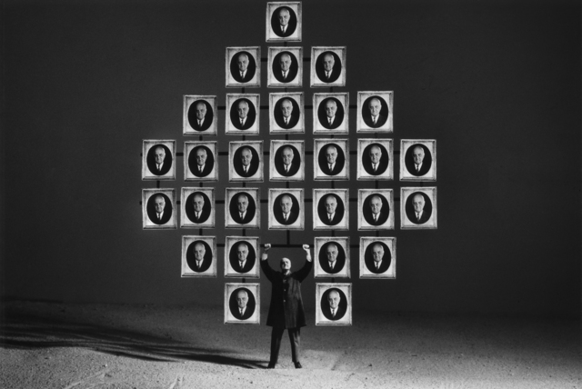 Gilbert Garcin, ‘53 - Le paon – The peacock’, 1997, Photography, Gelatin silver print, Lisa Sette Gallery