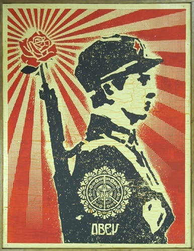 Shepard Fairey, ‘Rose Soldier on Wood’, 2006, EHC Fine Art