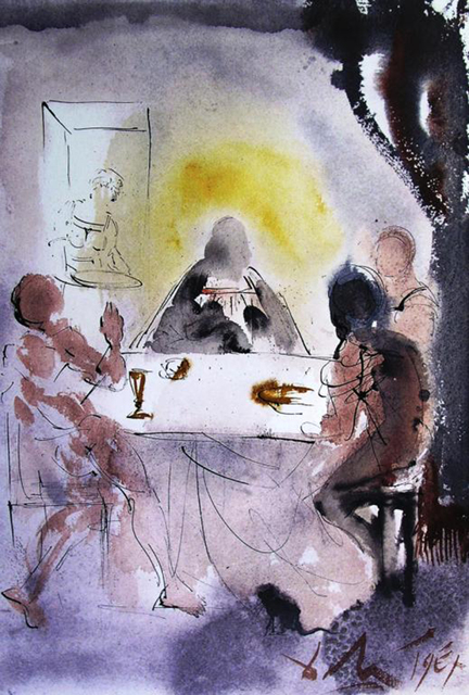 Salvador Dalí, ‘And They Recognized Him In The Breaking Of The Bread’, 1967, Print, Original colored lithograph on heavy rag paper, Baterbys