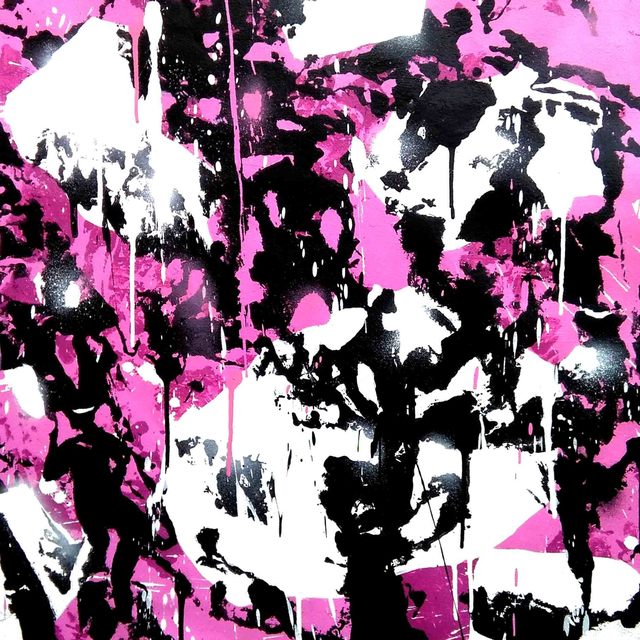 Fasim (Germán Bel), ‘3 Pareidolic figures on pink background’, 2017, Pascal Fine Art