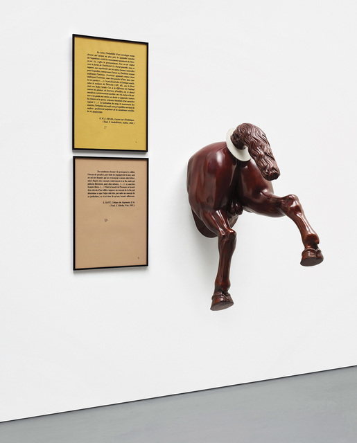 Jean-Michel Alberola, ‘La Joconde’, 1985, Installation, Bronze with patina and printed text on paper, Phillips