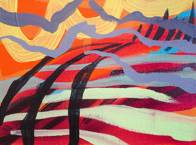 Krista Dedrick Lai, ‘Napscape 7’, 2017, Painting, Acrylic on canvas board, unframed, InLiquid