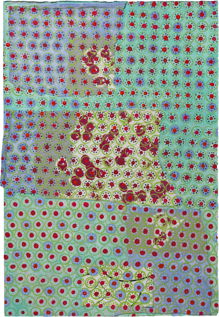 Diane Ayott, ‘Cherries’, 2009, Drawing, Collage or other Work on Paper, Mixed media on paper, Kathryn Markel Fine Arts
