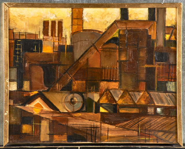 Werner Drewes, ‘Untitled (Industrial Landscape)’, 1952, Rago/Wright