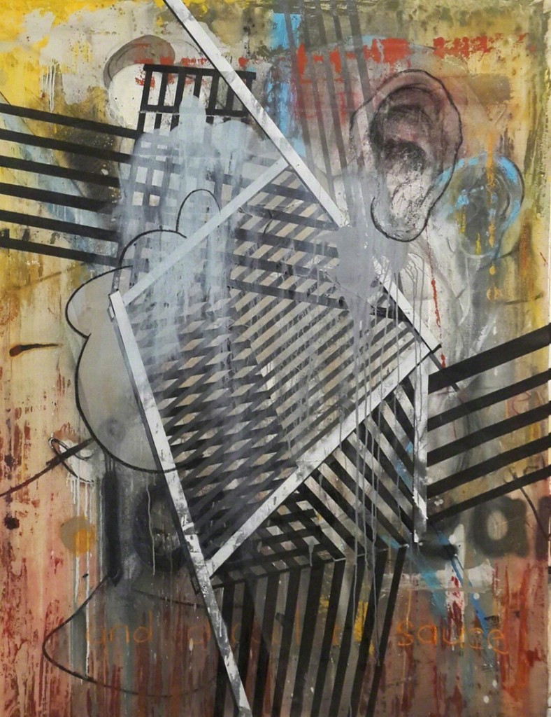 I know nothing, I have no moral authority or stance. Are the contents of my head of any interest as they bleed onto these surfaces? If so, to whom and to what effect? Painting has lost symbolic force and function in a culture of promiscuous knowledge and glutting information. I know nothing, I have no moral authority or stance. Are the contents of my head of any interest as they bleed onto these surfaces? If so, to whom and to what effect? Painting has lost symbolic force and function in a culture of promiscuous knowledge and glutting information.