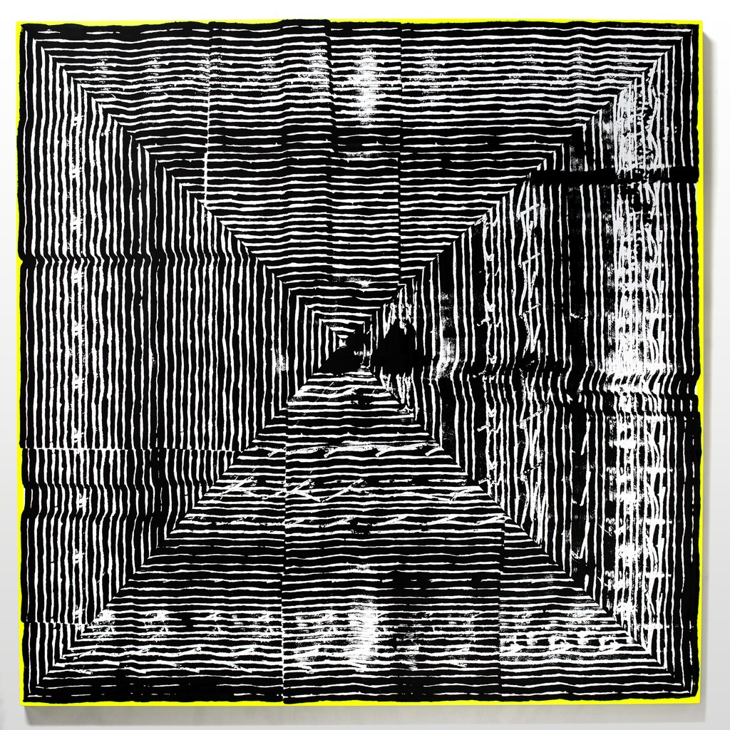 Jason REVOK - Kundalini (Large Square Loop) Loop Painting (2016)
Synthetic polymer and oil enamel on canvas
96h x 96w in (243.84h x 243.84w cm) Jason REVOK - Kundalini (Large Square Loop) Loop Painting (2016)
Synthetic polymer and oil enamel on canvas
96h x 96w in (243.84h x 243.84w cm)