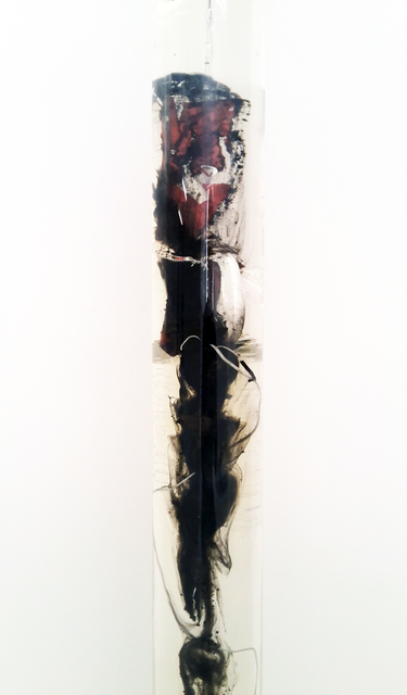 Vivien Roubaud, ‘Feu d’artifice, gel de pétrole dégazé, combustion incomplète, tube PMMA’, 2014, In Situ - Fabienne Leclerc