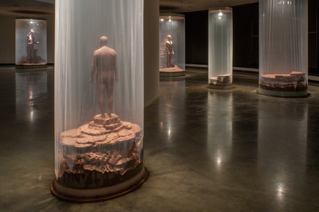Walter McConnell monumental wet clay installation on view at the Katzen Arts Center. Walter McConnell monumental wet clay installation on view at the Katzen Arts Center.