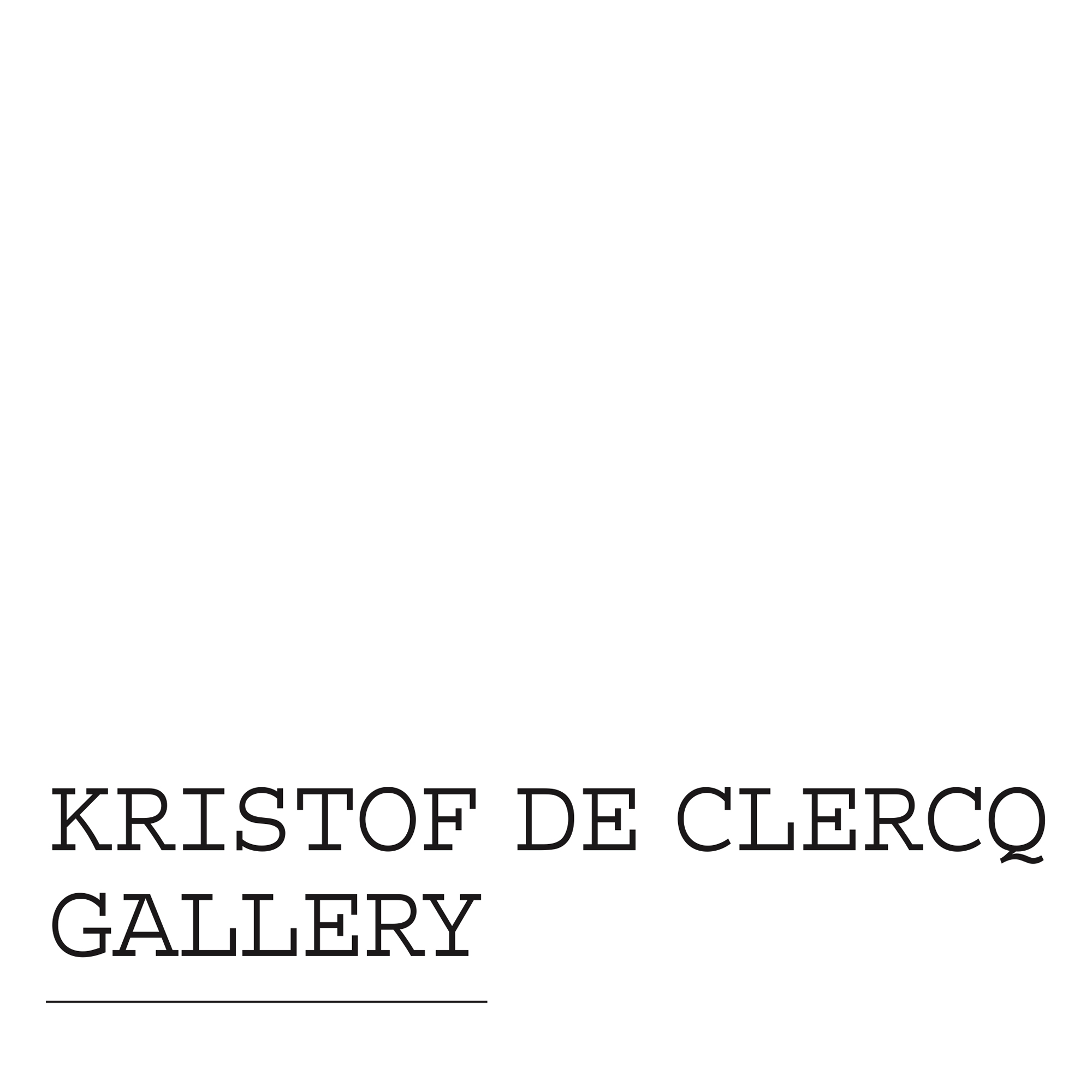 Kristof De Clercq Gallery logo