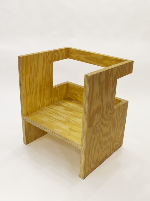 RO/LU, ‘Cube Chair (+ Subtraction)’, 2010, Design/Decorative Art, Plywood, Patrick Parrish Gallery