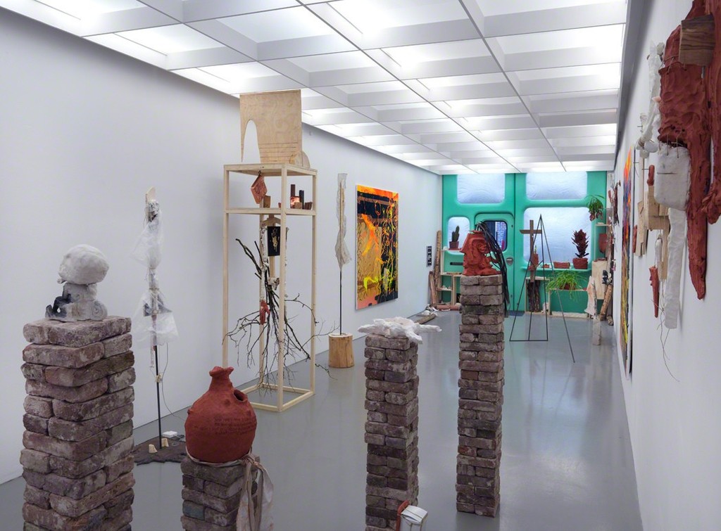 Esteban Cabeza de Baca, installation overview "Let it Come Down", Front Space Galerie Fons Welters, Amsterdam 2018. Photographer Gert Jan van Rooij. Esteban Cabeza de Baca, installation overview "Let it Come Down", Front Space Galerie Fons Welters, Amsterdam 2018. Photographer Gert Jan van Rooij.