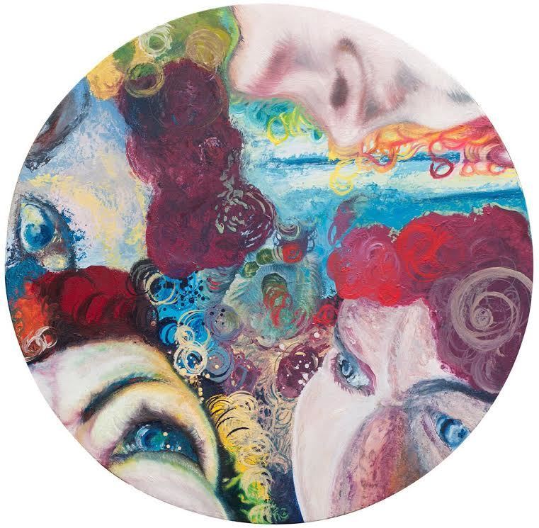 "To My Mother My Darkening Clowns" by Anita Schmaltz, oil on canvas "To My Mother My Darkening Clowns" by Anita Schmaltz, oil on canvas