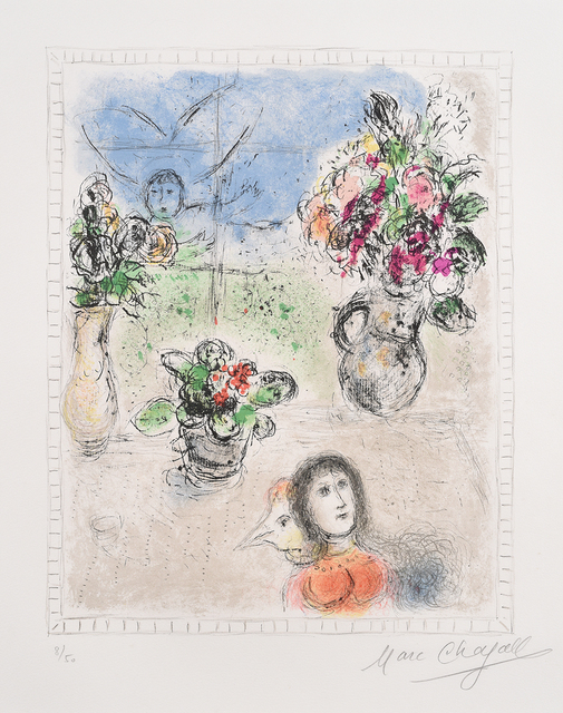 Marc Chagall, ‘Les Trois Bouquets’, Halcyon Gallery