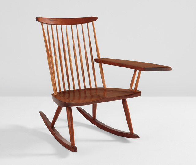 George Nakashima, ‘Single-armed rocking chair’, Phillips