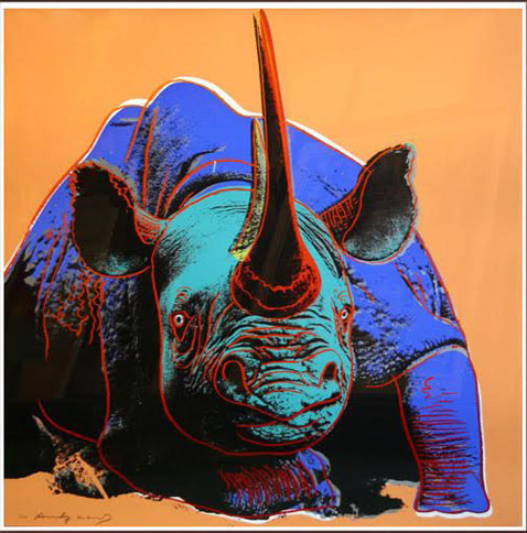 Andy Warhol, ‘ENDANGERED SPECIES: BLACK RHINOCEROS FS II.301’, 1983, Robin Rile Fine Art