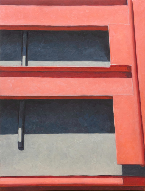 Altoon Sultan, ‘Red Bars’, 2020, Painting, Egg tempera on calfskin parchment stretched over wood panel, McKenzie Fine Art