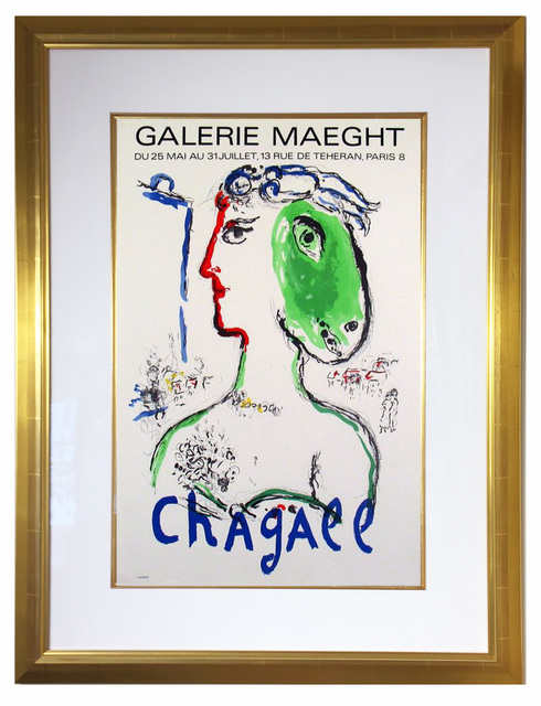 Marc Chagall, ‘The Artist as a Phoenix, Pg. 58’, 1972, Print, Original Lithograph Poster, Elliott Gallery