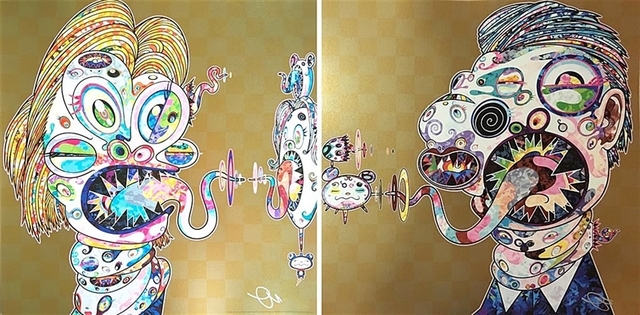 Takashi Murakami, ‘Homage to Francis Bacon (Study for Head of Isabel Rawsthorne and George Dyer) ’, 2016, Dope! Gallery