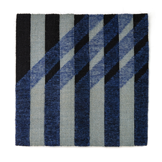 Adela Akers, ‘Angled Blue’, 1989, Textile Arts, Sisal, linen and wool, browngrotta arts