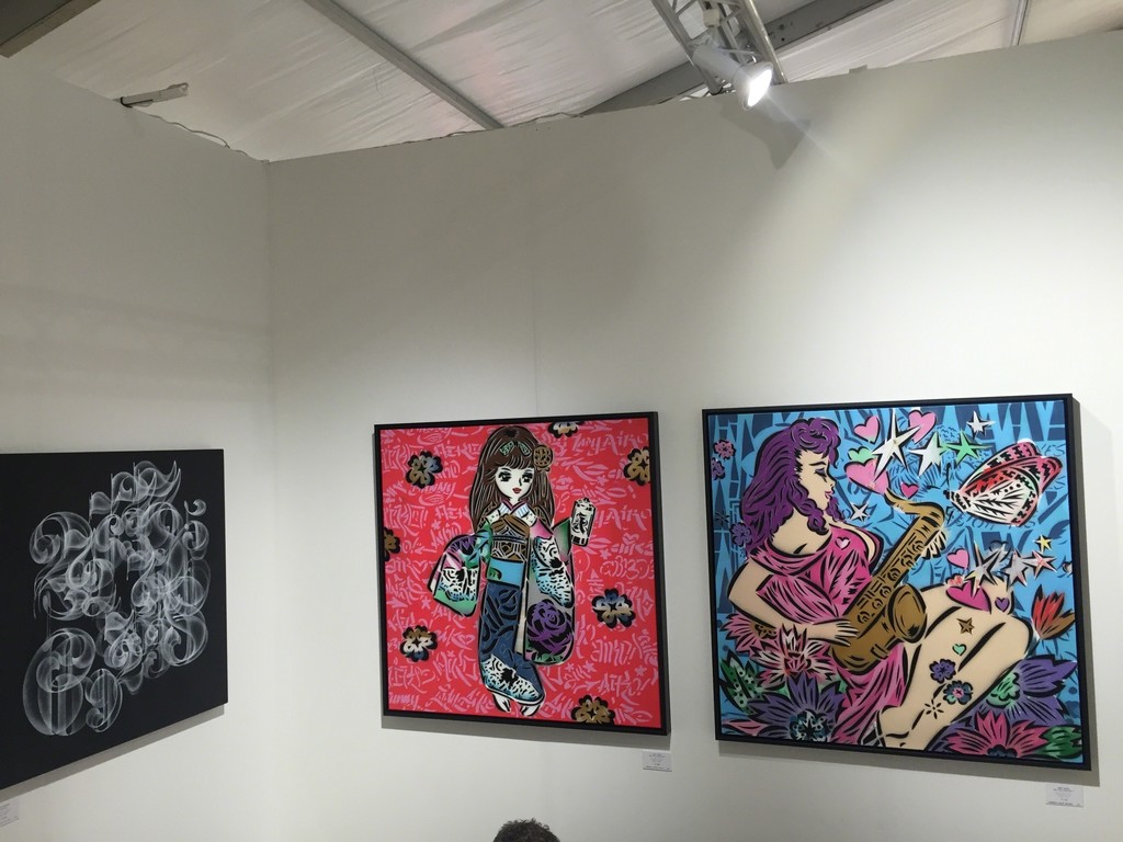 Nick Walker & Lady Aiko at SCOPE Miami Beach Nick Walker & Lady Aiko at SCOPE Miami Beach