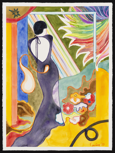 Hank Feeley, ‘Mademoisselle from Armentieres’, 2019, Drawing, Collage or other Work on Paper, Watercolor on Paper, First Street Gallery