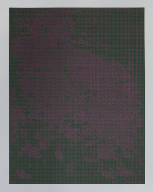 Corinne Laroche, ‘Fuschia on dark green’, 2008, Galerie Laurent Mueller