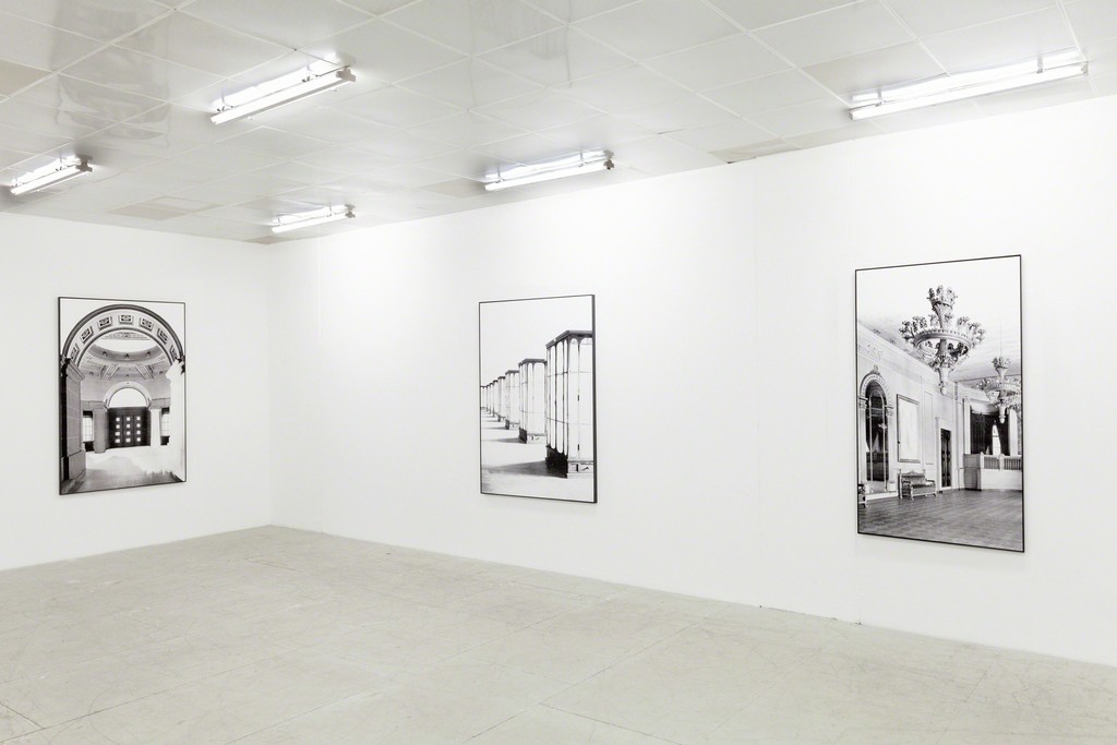 installation view of: Daniel Poller – Der große Gewinn, series of 11 erased pigment prints, all unique, solo show, G2 Projektraum // G2 Kunsthalle Leipzig, 13 Oct – 1 Nov 2017 © the artist installation view of: Daniel Poller – Der große Gewinn, series of 11 erased pigment prints, all unique, solo show, G2 Projektraum // G2 Kunsthalle Leipzig, 13 Oct – 1 Nov 2017 © the artist
