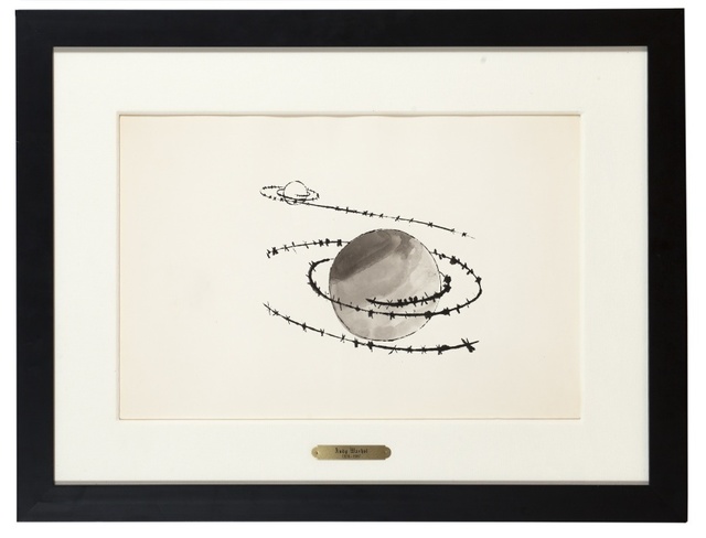 Andy Warhol, ‘Untitled (Saturn)’, circa 1954, Print, Gouache and ink on paper, Forum Auctions