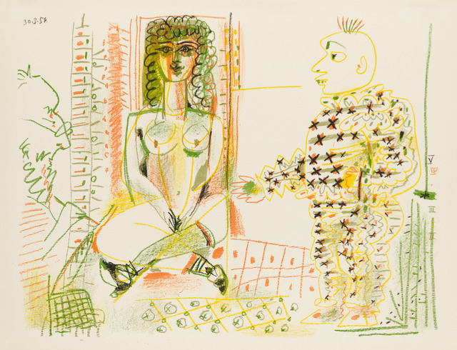 Pablo Picasso, ‘LE PEINTRE ET SON MODÈLE (The Painter and his Model)’, 1954, Christopher-Clark Fine Art