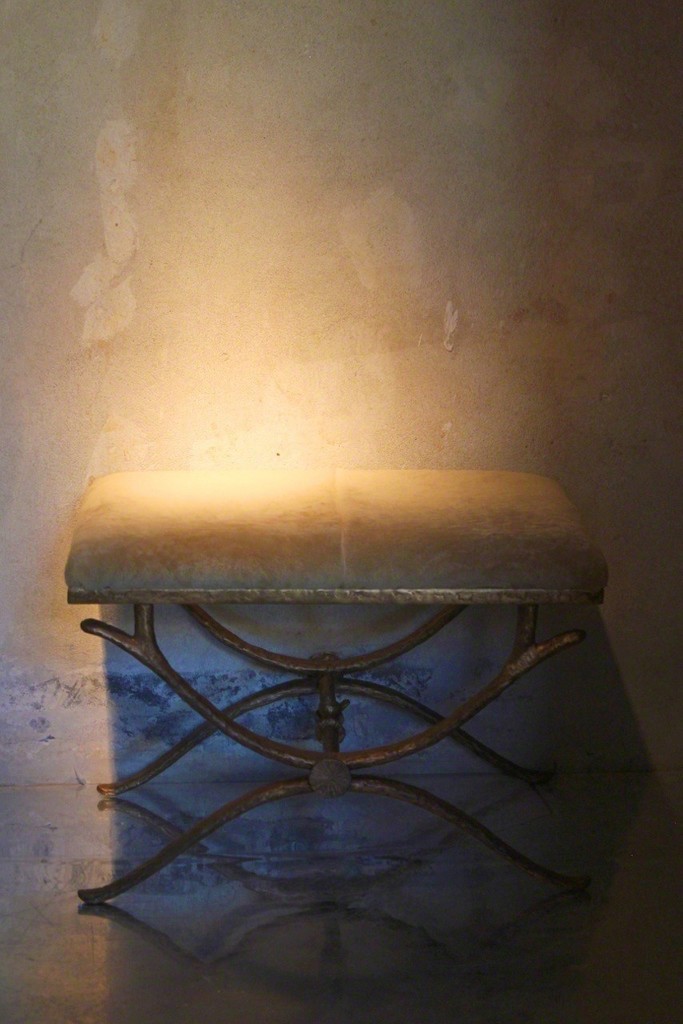 A tale waiting to be told by Simone Ricart's "Sing Sing" pouf. A wonderful piece relaized in the pure copper A tale waiting to be told by Simone Ricart's "Sing Sing" pouf. A wonderful piece relaized in the pure copper