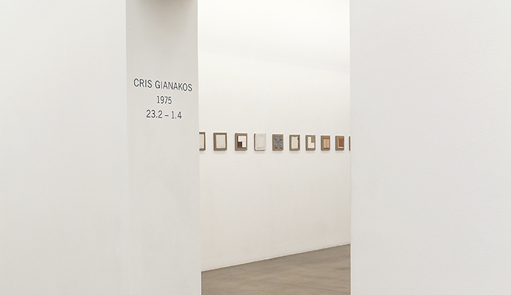 Cris Gianakos, Installation view "1975", Galleri Andersson/Sandström 2017 Cris Gianakos, Installation view "1975", Galleri Andersson/Sandström 2017