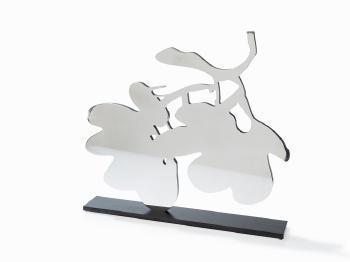 Donald Sultan - Silver Lantern Flowers