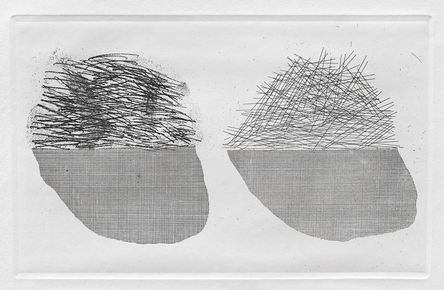 David Hockney, ‘Straw on the Left, Gold on the Right’, 1969, Print, Etching and aquatint, Goldmark Gallery