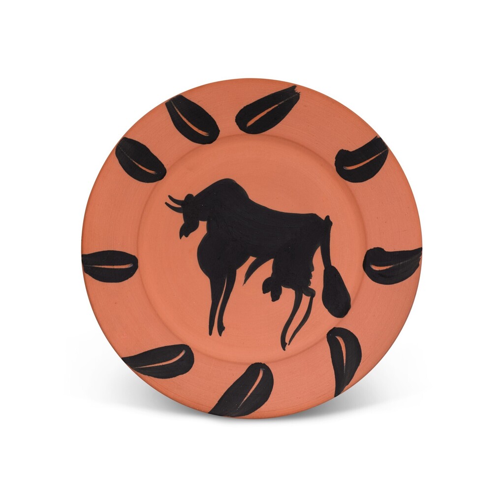 Pablo Picasso - Taureau, marli aux feuilles (A. R. 394)