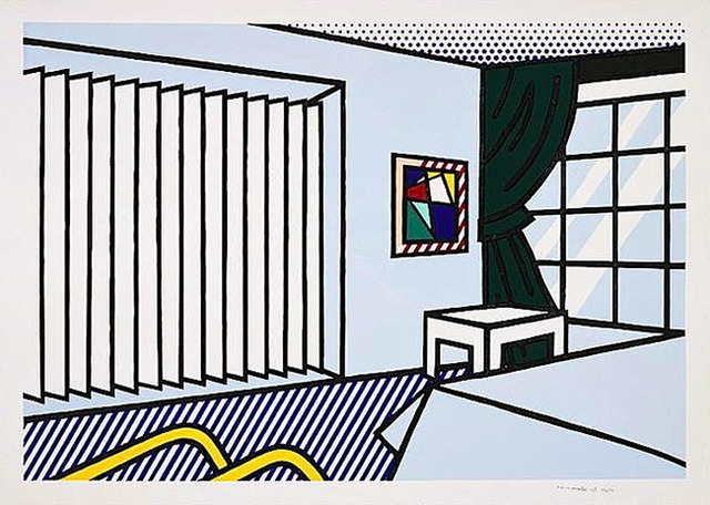 Roy Lichtenstein, ‘BEDROOM’, 1991, Print, Woodcut & screenprint on Museum Board, Marcel Katz Art