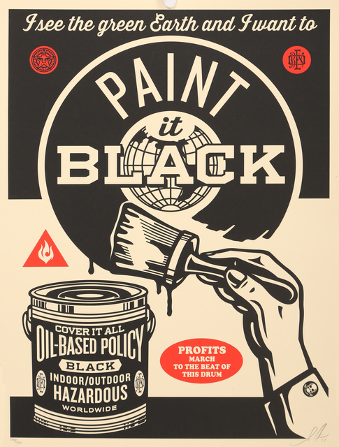 Shepard Fairey (OBEY), ‘Paint it black’, 2011, Fine Art Auctions Miami