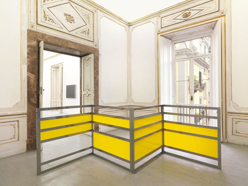 Liam Gillick - four developments and a thought collective - partial view of the exhibition - September 2015 - Galleria Alfonso Artiaco, Napoli Liam Gillick - four developments and a thought collective - partial view of the exhibition - September 2015 - Galleria Alfonso Artiaco, Napoli