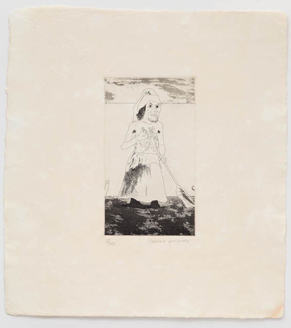David Hockney, ‘The Enchantress in Her Garden’, 1969, Cristea Roberts Gallery