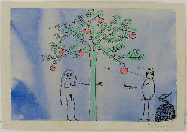 Edgar Honetschläger, ‘o.T.’, 1990 -2016, Drawing, Collage or other Work on Paper, Watercolor, ink, pastel on paper, Charim Galerie