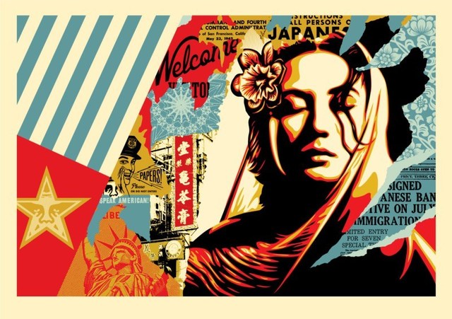 Shepard Fairey, ‘Welcome Visitor Large Format’, 2018, Black Book Gallery