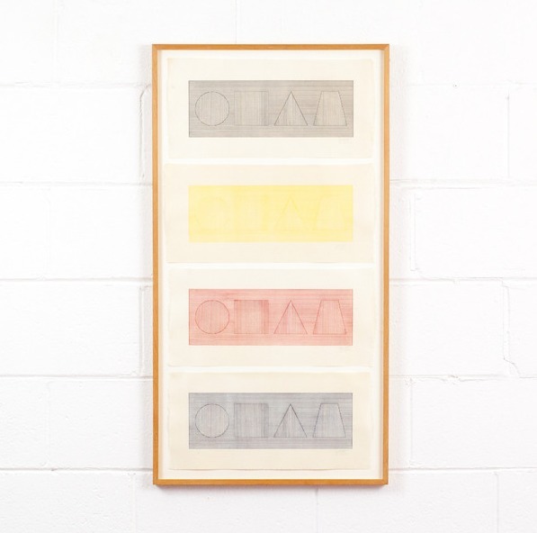 Sol Lewitt Four Part Combinations Of Six Geometric Figures - 