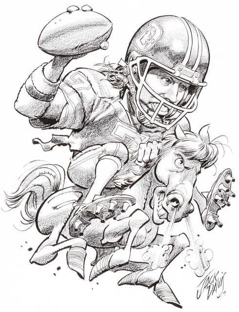 Jack Davis, Buffalo Bills Football Illustration (20th Century), Available  for Sale