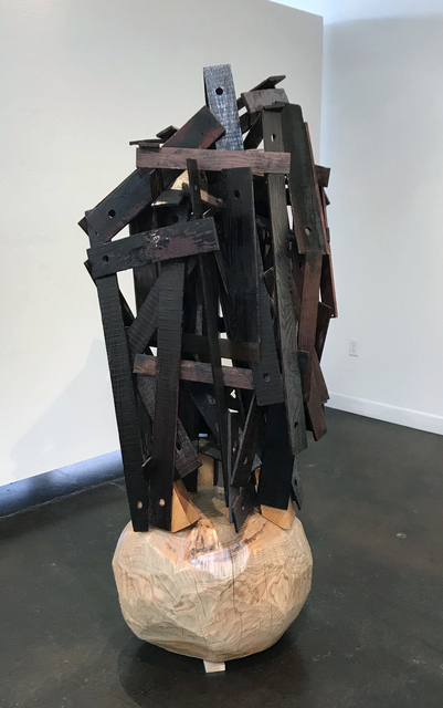 Trent Burkett, ‘Ramshackle #2’, 2016, Sculpture, Marble, paint, wood, metal, found object & dammar resin, JAYJAY