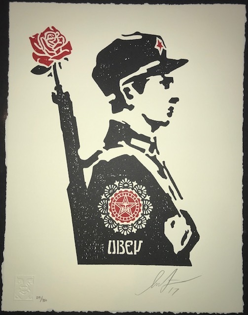 Shepard Fairey, ‘Rose Soldier’, 2017, New Union Gallery