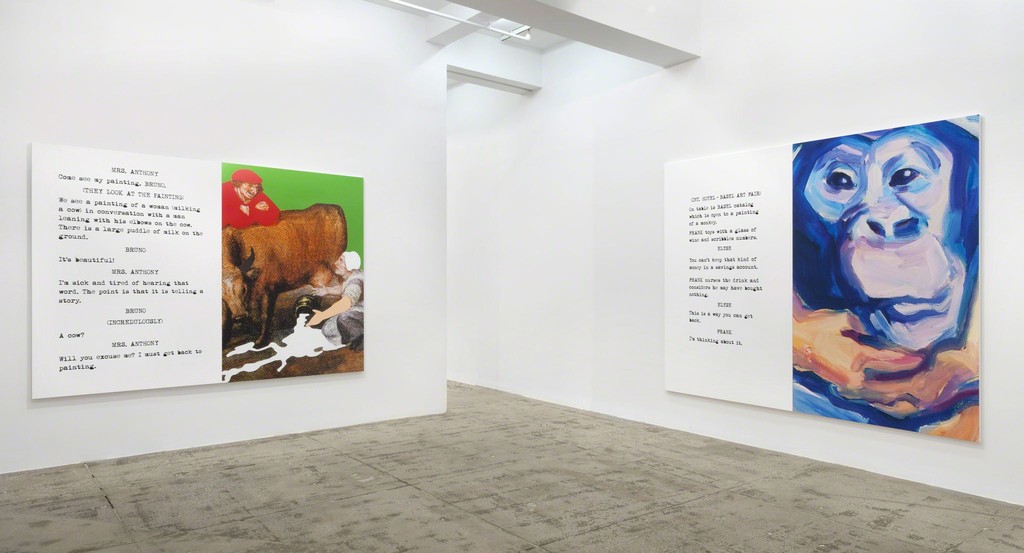 John Baldessari: Movie Scripts/Art, Installation View, Marian Goodman Gallery, New York, October 22 - November 22, 2014 John Baldessari: Movie Scripts/Art, Installation View, Marian Goodman Gallery, New York, October 22 - November 22, 2014