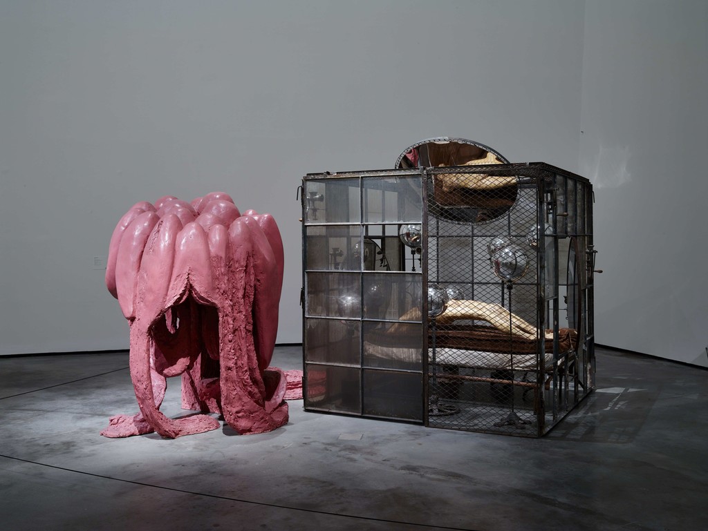 Installation view at "Louise Bourgeois. Structures of Existence: The Cells" at Guggenheim Museum Bilbao, 2016. 