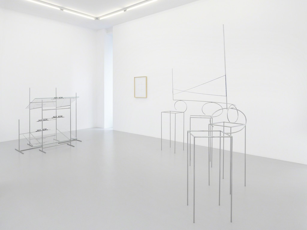 Exhibition view, Waltercio Caldas, Xippas, Geneva, Switzerland, 2018 © Annik Wetter Exhibition view, Waltercio Caldas, Xippas, Geneva, Switzerland, 2018 © Annik Wetter